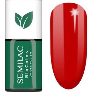 Semilac UV Hybrid BioColor gél körömlakk UV / LED-es lámpákhoz árnyalat 719 Red Cranberries 7 ml kép