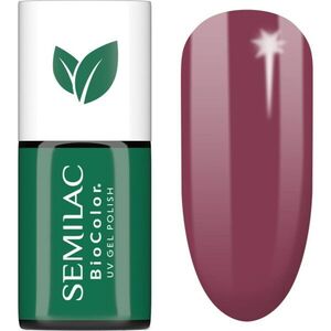 Semilac UV Hybrid BioColor gél körömlakk UV / LED-es lámpákhoz árnyalat 718 Natural Cyclamen 7 ml kép