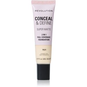Revolution Conceal & Define mattító alapozó árnyalat F0.2N 23 ml kép