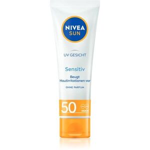 NIVEA SUN Sensitive ápoló arckrém az érzékeny arcbőrre SPF 50 50 ml kép