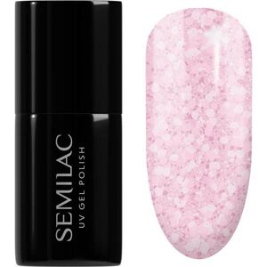 Semilac UV Hybrid Crushed_ICE gél körömlakk UV / LED-es lámpákhoz árnyalat 491 Strawberry Ice 7 ml kép