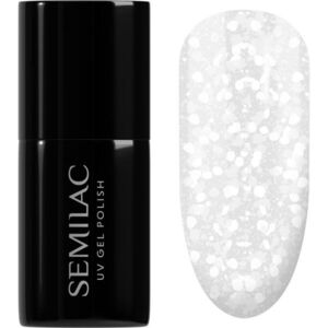 Semilac UV Hybrid Crushed_ICE gél körömlakk UV / LED-es lámpákhoz árnyalat 490 Ice Crushed 7 ml kép