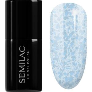 Semilac UV Hybrid Crushed_ICE gél körömlakk UV / LED-es lámpákhoz árnyalat 493 Bubble Gum 7 ml kép