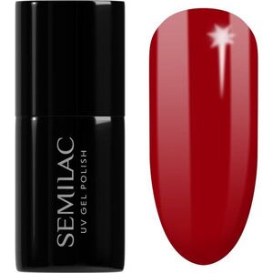 Semilac UV Hybrid Winter Collection gél körömlakk UV / LED-es lámpákhoz árnyalat 608 Soft Red 7 ml kép