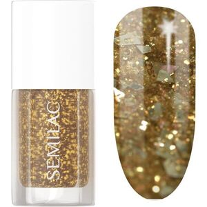 Semilac Glitter Nails csillogó körömlakk árnyalat 042 Flakes of Gold 7 ml kép