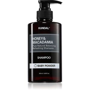 KUNDAL Honey & Macadamia Baby Powder természetes sampon száraz és sérült hajra 500 ml kép