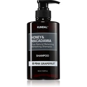 KUNDAL Honey & Macadamia Pink Grapefruit természetes sampon száraz és sérült hajra 500 ml kép