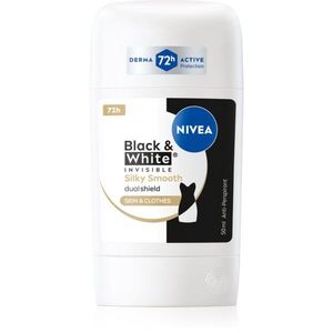 NIVEA Black & White Invisible Silky Smooth izzadásgátló stift 50 ml kép