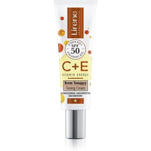 Lirene Vitamin Energy C+E bőrkrém egységesíti a bőrszín tónusait SPF 50 30 ml kép