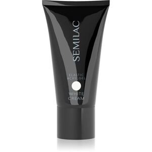 Semilac Elastic Acrylgel akrilát gél körmökre árnyalat White Cream 30 g kép