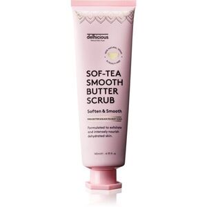 delhicious Sof-Tea Smooth Butter Scrub hidratáló testpeeling hámlasztó hatással 140 ml kép