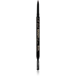 L.A. Girl Cosmetics Shady Slim automatikus szemöldökceruza kefével árnyalat Medium Brown 0.08 g kép