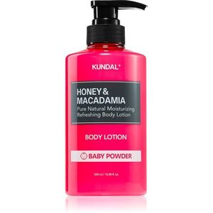 KUNDAL Honey & Macadamia Baby Powder tápláló testápoló krém hidratáló hatással 500 ml kép
