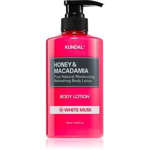 KUNDAL Honey & Macadamia White Musk tápláló testápoló krém hidratáló hatással 500 ml kép