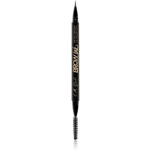 L.A. Girl Cosmetics Brow Ink szemöldök fixáló kefével árnyalat Dark Brown 0.45 ml kép