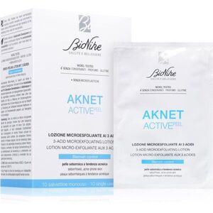 BioNike Aknet ACTIVEpeel bőrhámlasztó kendők az arcra 20 db kép