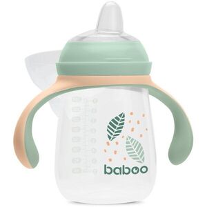 Baboo Cup with Silicone Spout bögre fogantyúval Peachy Keen 6m+ 1 db kép
