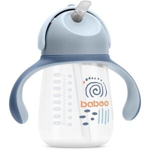Baboo Cup with Silicone Straw bögre szívószállal Blue Haze 9m+ 1 db kép