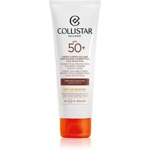 Collistar Sun Corrective Protection Body Cream Specific Zones SPF 50+ intenzív önbarnító krém a pigment foltok ellen 100 ml kép