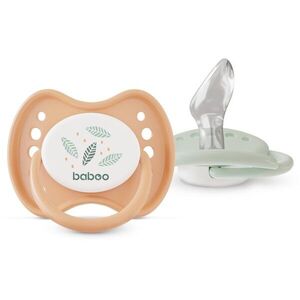 Baboo Soothers Silicone Orthodontic with Case cumi Peachy Keen 0-6 m 2 db kép