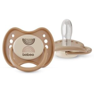 Baboo Soothers Silicone Symmetrical with Case cumi Au Naturale 0-6 m 2 db kép