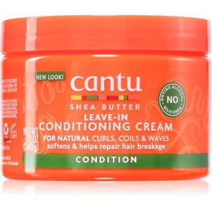 CANTU Shea Butter Leave-In Conditioning Cream öblítés nélküli kondicionáló a hullámos és göndör hajra 340 g kép