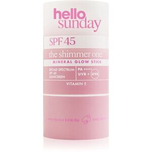 hello sunday the shimmer one mineral glow stick ásványi védőkrém érzékeny területekre ceruzában SPF 45 20 g kép
