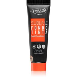 puroBIO Cosmetics Sublime folyékony make-up árnyalat 02 30 ml kép