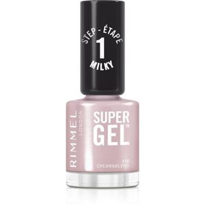 Rimmel Super Gel géles körömlakk UV/LED lámpa használata nélkül árnyalat 110 Cream & Blend 12 ml kép