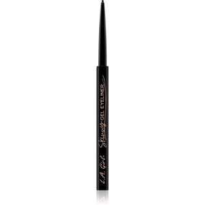 L.A. Girl Cosmetics Skinny tartós zselés szemceruza árnyalat Silky Black 0.1 g kép
