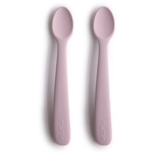 Mushie Silicone Feeding Spoons kiskanál Soft Lilac 2 db kép