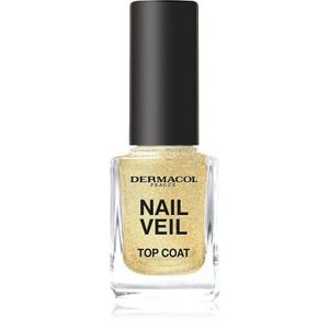 Dermacol Nail Veil fedő körömlakk csillogó árnyalat Sparkling Beach 11 ml kép