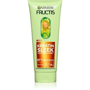 Garnier Fructis Keratin Sleek sampon száraz és gyenge hajra 200 ml kép