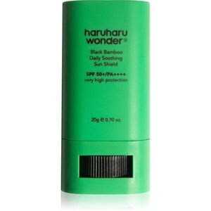 Haruharu Wonder Black Bamboo Daily Soothing Sun Shield napozó krém stift nyugtató hatással SPF 50+ 20 g kép