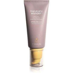 Haruharu Wonder Black Rice Pure Mineral Relief Daily Sunscreen nyugtató ásványi fényvédő krém SPF 50+ 50 ml kép