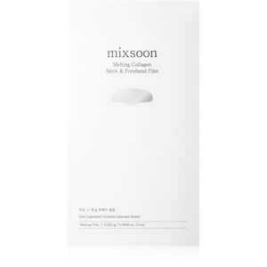 mixsoon Melting Collagen Neck & Forehead Film hidratáló gézmaszk az arcra és a nyakra 5 db kép