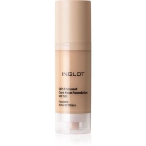 Inglot Skin Focused Care Face Foundation SPF 50 fedő hatású alapozó SPF 50 árnyalat 305 Peachy Beige 30 ml kép