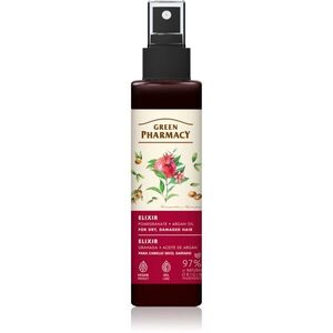 Green Pharmacy Argan Oil & Pomegranate Elixir öblítést nem igénylő elixír a sérült, töredezett hajra 150 ml kép