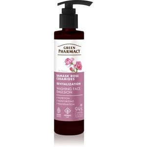 Green Pharmacy Damask Rose & Ceramides Face Emulsion tisztító emulzió az arcra 150 ml kép