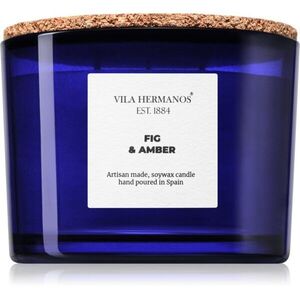 Vila Hermanos Apothecary Cobalt Blue Fig & Amber illatgyertya 350 g kép