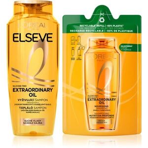 L’Oréal Paris Elseve Extraordinary Oil tápláló sampon száraz hajra 2 db kép