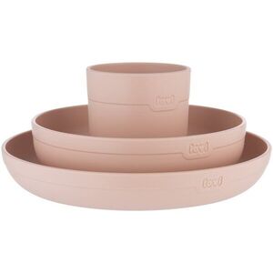 LOVI Tableware Set with Cup etetőszett Nude 3 db kép