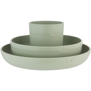 LOVI Tableware Set with Cup etetőszett Pistachio 3 db kép
