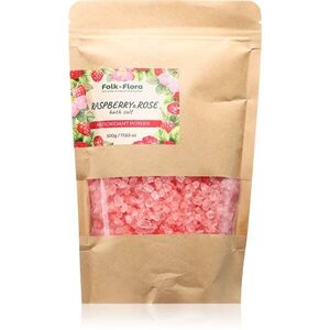 Folk & Flora Raspberry & Rose fürdősó 500 g kép