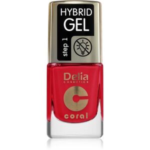 Delia Cosmetics Coral Nail Enamel Hybrid Gel géles körömlakk árnyalat 145 11 ml kép