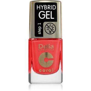 Delia Cosmetics Coral Nail Enamel Hybrid Gel géles körömlakk árnyalat 146 11 ml kép