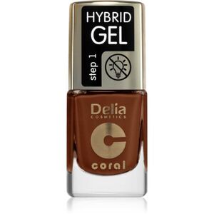 Delia Cosmetics Coral Nail Enamel Hybrid Gel géles körömlakk árnyalat 144 11 ml kép