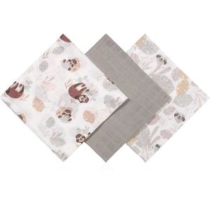 BabyOno Muslin Diapers Super Soft mosható pelenkák Grey 70x70 cm 3 db kép