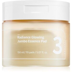 Numbuzin No. 3 Radiance Glowing Jumbo Essence Pad tonizáló párnák élénk és hidratált bőr 70 db kép