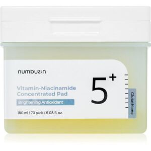 Numbuzin No. 5 Glutathione Vitamin Concentrated Toner Pad tonizáló párnák élénk és hidratált bőr 70 db kép